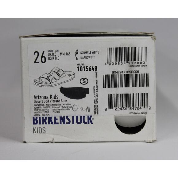 *NEW IN BOX* BIRKENSTOCK ARIZONA KIDS DESERT SOIL VIBRANT BLUE - Picture 10 of 10